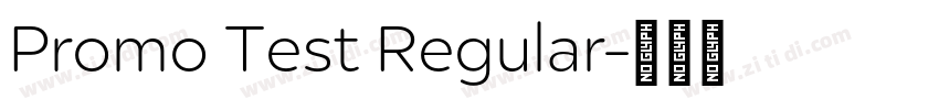 Promo Test Regular字体转换